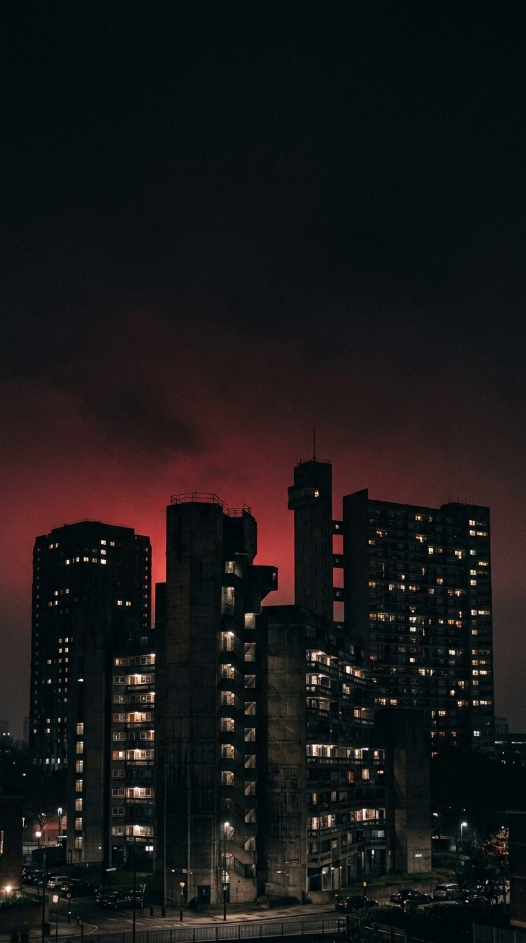 London skyline at night